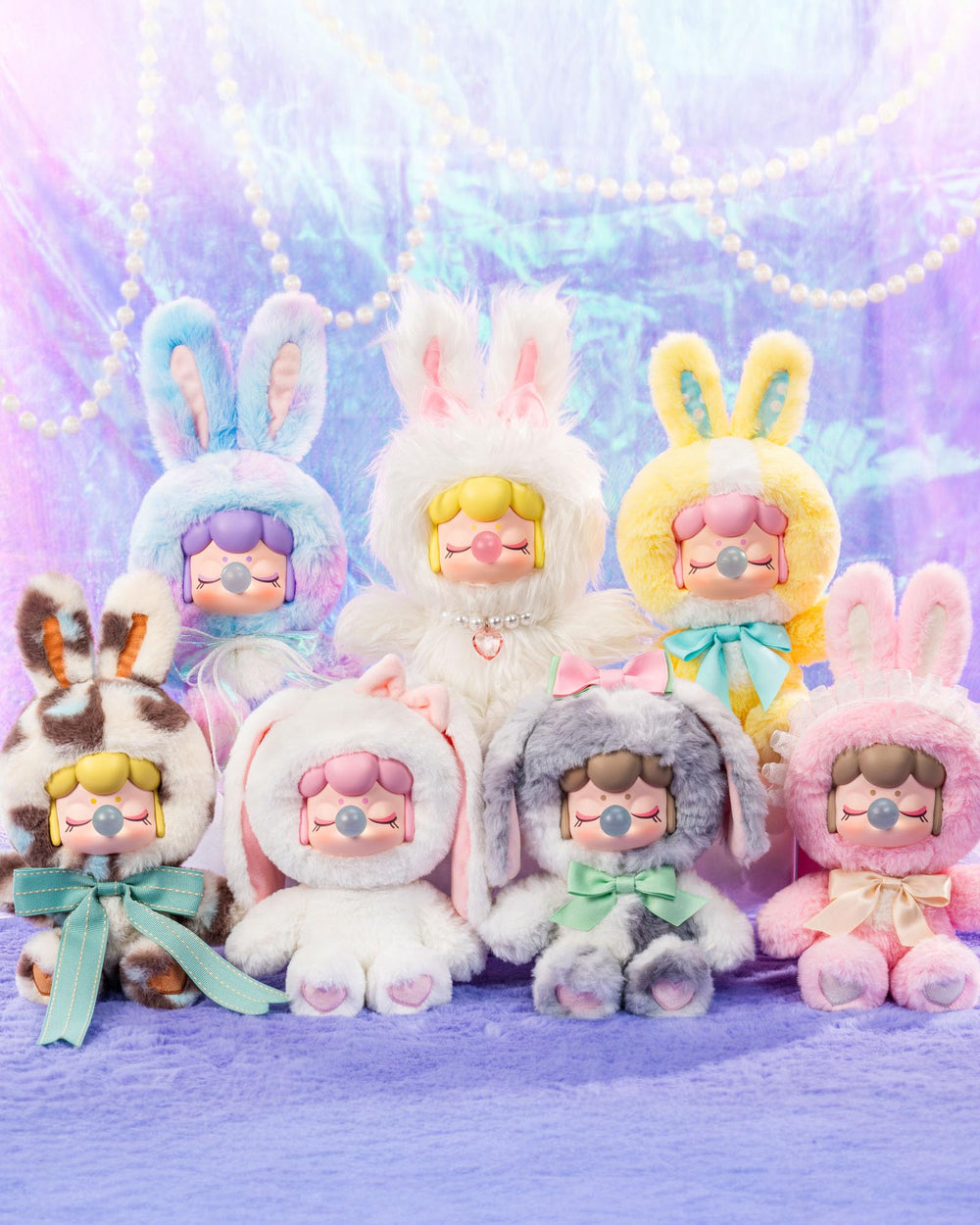Rolife Nanci Bunny plush in car as travel companion.