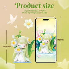 Rolife Nanci flower collection display close-up, vivid petals for charming desk decor.