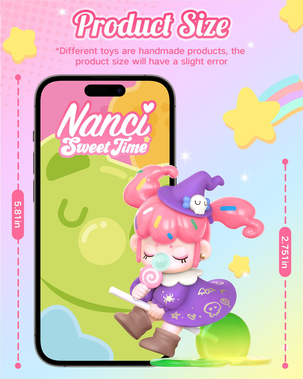 Rolife Nanci Sweet Time figure nightstand decor adds playful ambiance.