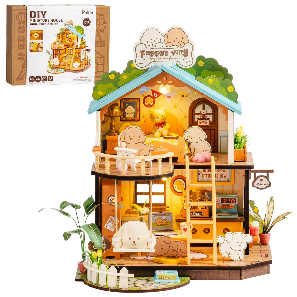 Rolife puppy villa collectible series suitable for hobbyists and collectors