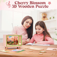 Rolife Sakura Dreamy Tour DIY craft activity for adults focusing on assembly