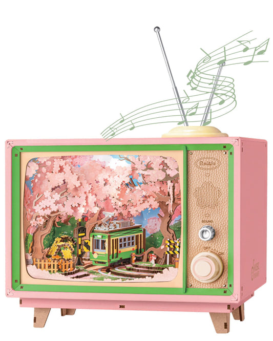 Rolife Sakura Dreamy Tour kinetic sakura scene for dynamic shelf display