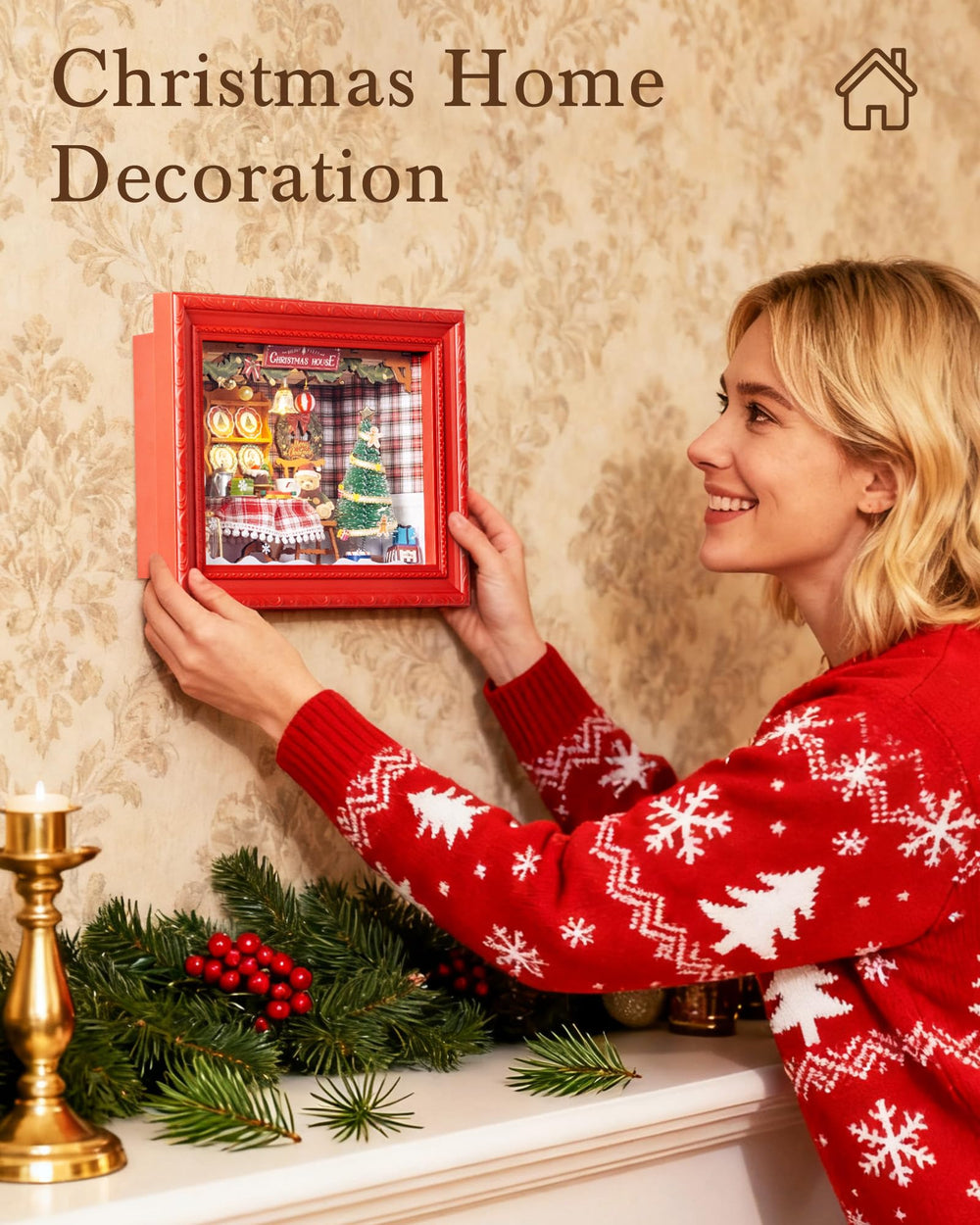 Rolife shadow box frame highlights the dollhouse depth