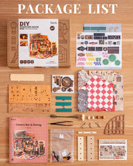 Rolife small house designed for adding compatible figurines and storytelling.