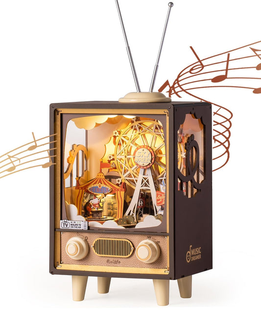 Rolife Sunset Carnival 16 inch ferris wheel kit glows for ambient evenings