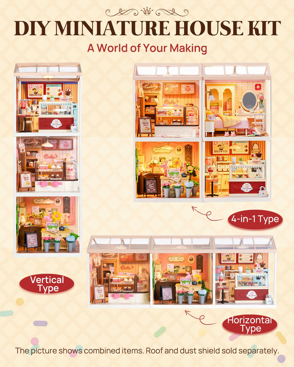 Rolife Super Creator interconnected houses enable expanding street scenes