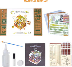 Rolife unboxing and display scene with complete kit and glue