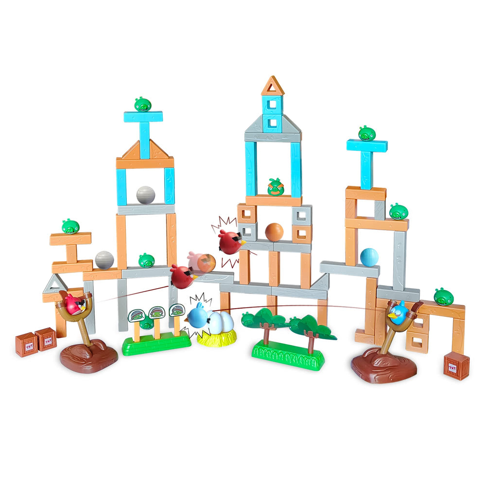 Roloso Angry Birds pig city strike 97pcs for creative building play.