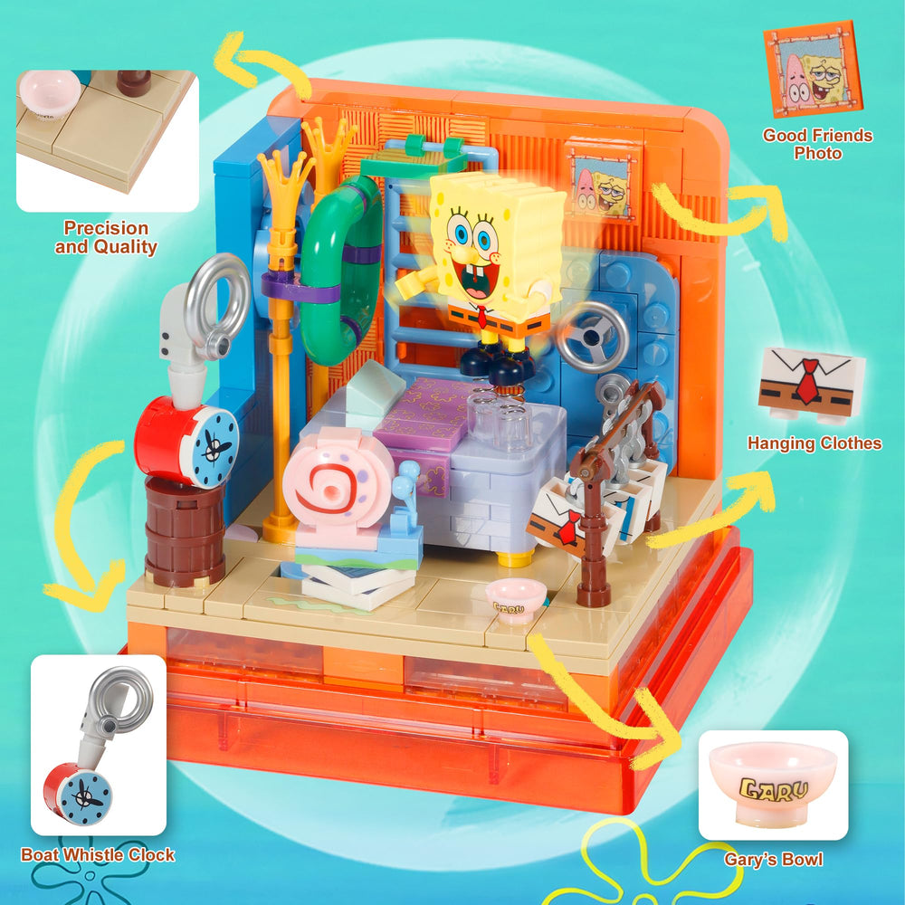 ROLOSO Bright color blocks boost creativity during build time.