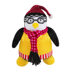 RomanticMalflc Penguin Plush front view; a cuddly bedtime companion.