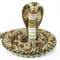 Romart Cobra Plush 67inch full body shows a lifelike giant snake for cuddling