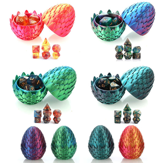Romcpus DND dice set in colorful hues with easy-to-read golden numbers for quick tabletop rolls.