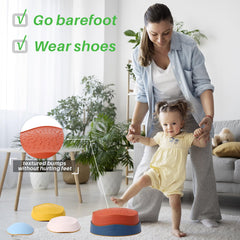 Romrex balance stones with rubber bottom provide non-slip stability
