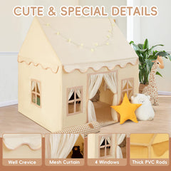 The RongFa Playhouse includes a detachable base cloth for easy cleaning.