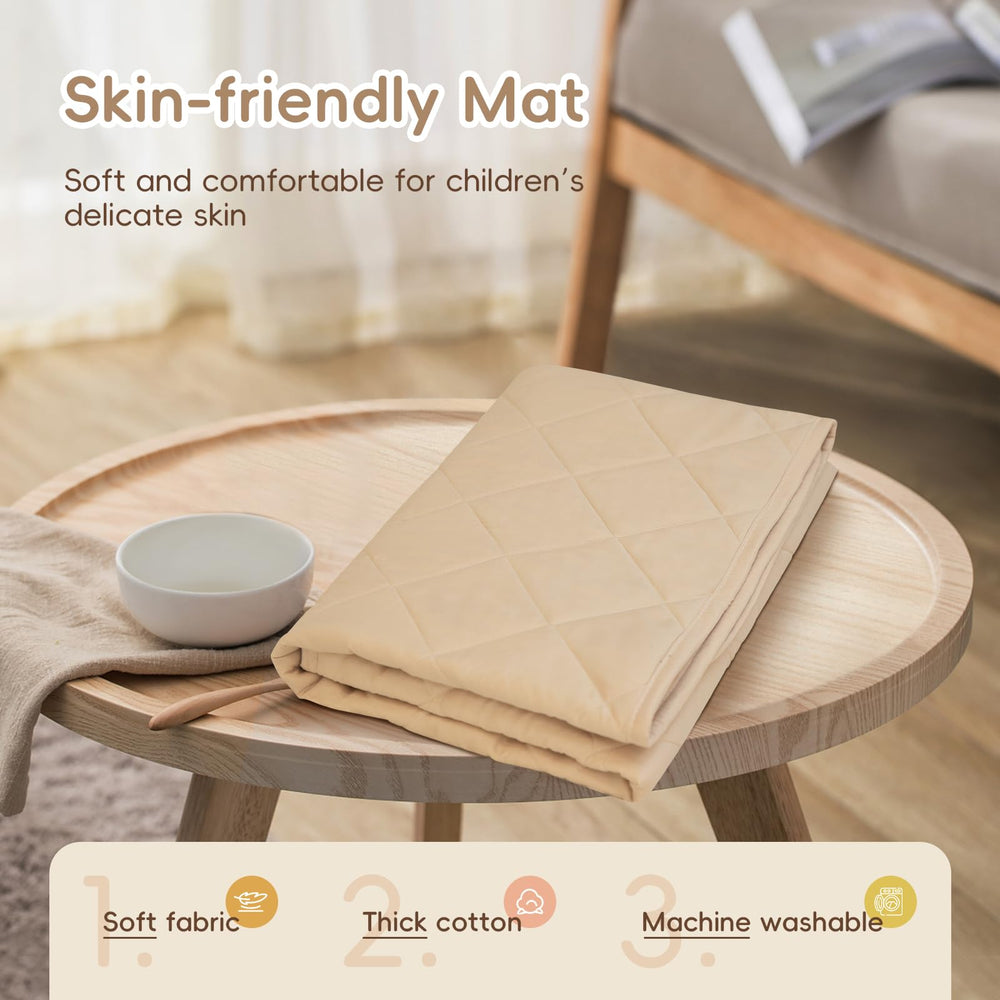 RONGFA Playhouse detachable padded mat ensures comfortable playtime