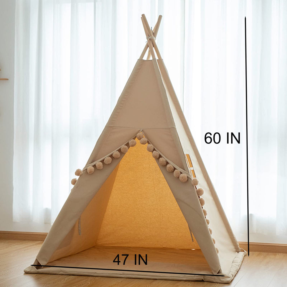 RONGFA Teepee in a kid’s playroom for imaginative activities and downtime.