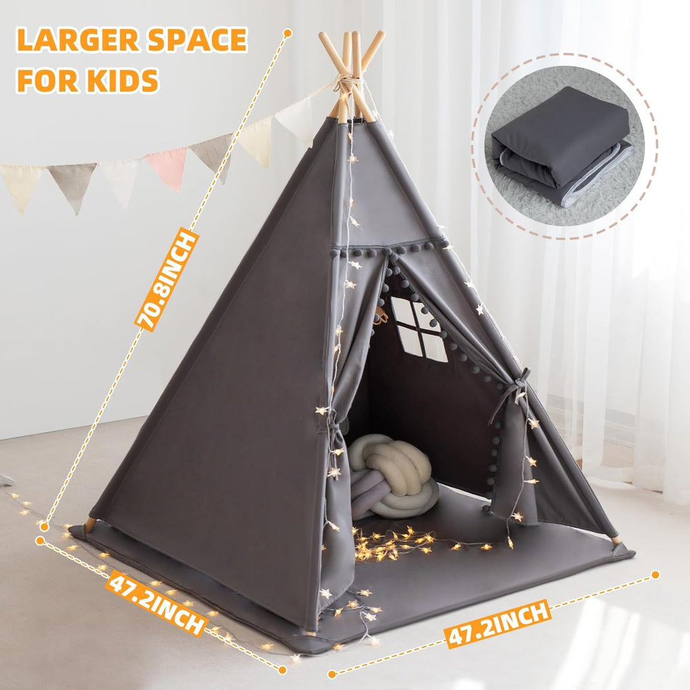 RONGFA teepee star lights provide gentle ambience for evenings.