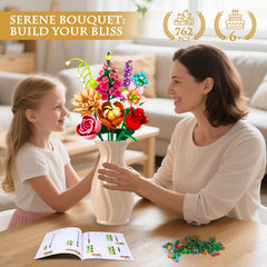Rongmeiz bouquet assembly step 2 highlighting detailed pieces for a realistic long lasting display