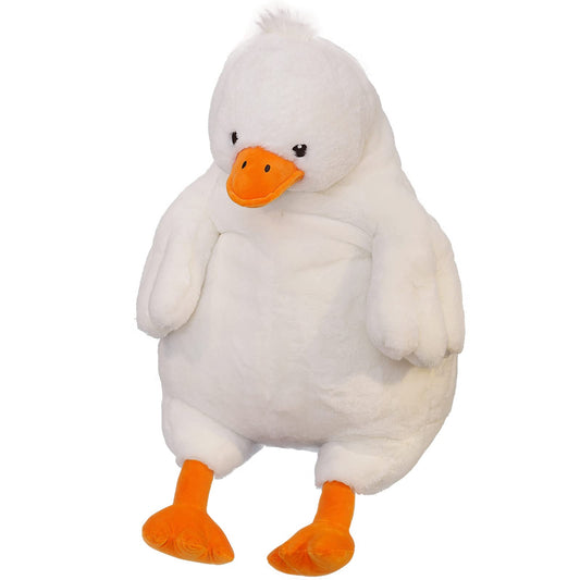 Ronivia Duck Weighted Plush Pillow front view, cozy bedtime hug for kids.