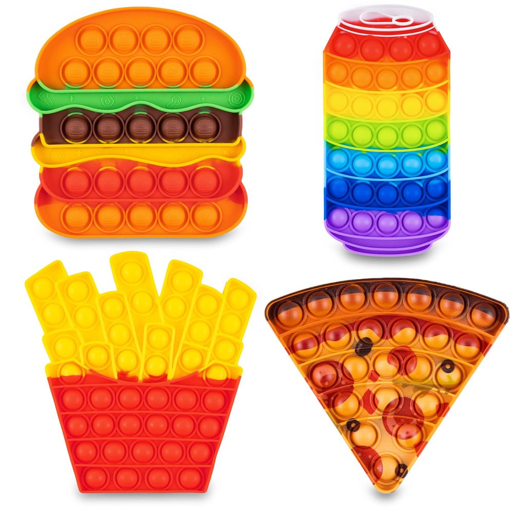 Ronton Pop Its hamburger close-up for satisfying sensory pops and focus aid.