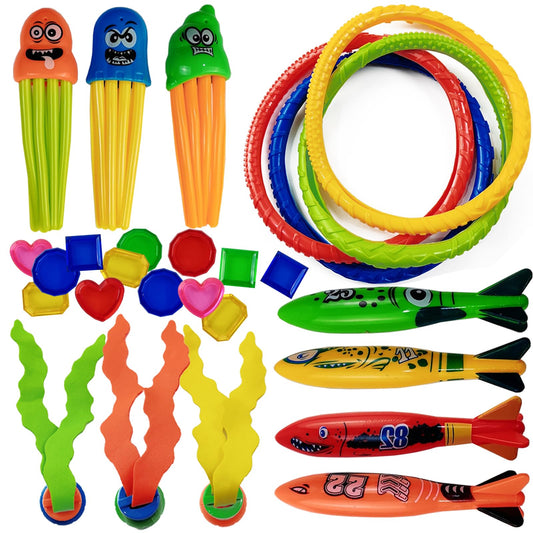 RONYOUNG diving rings for kids promote underwater play and swimming practice.