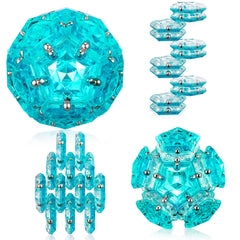 RoomyRoc Magnasphere pentagon pieces assembly for creative thinking and tactile exploration