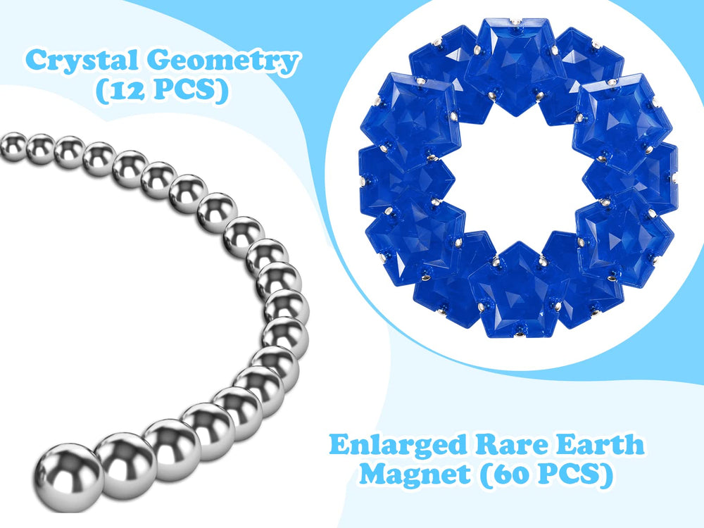 RoomyRoc Magnasphere pentagonal plates forming sculpture-like forms for spatial exploration