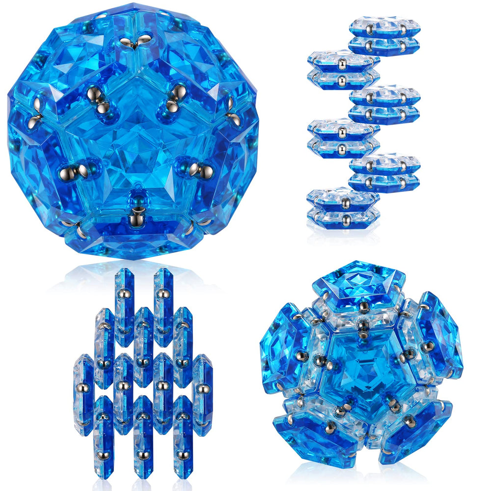 RoomyRoc Magnetic Fidget Sphere with pentagon magnets for creative assembly and focus.