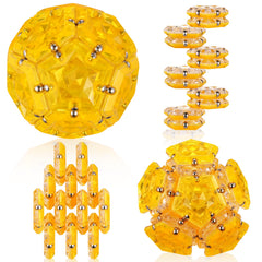 RoomyRoc Magnetsphere pentagon crystal orange highlighting vibrant modular design for creative play
