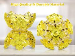 RoomyRoc self-aligning magnets in action create kaleidoscopic visuals for visual stimulation.