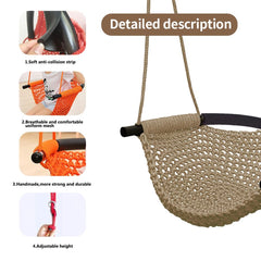 ROPECUBE ergonomic U-shaped cradle supports posture during outdoor play.