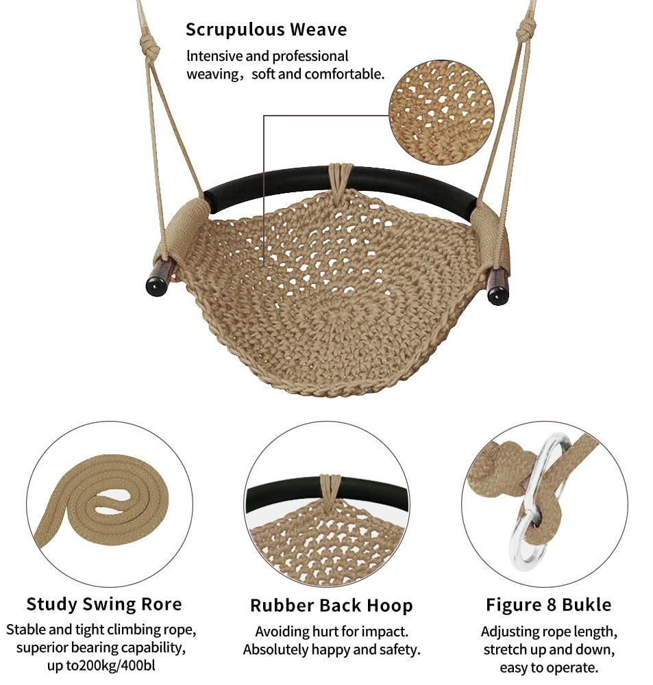 ROPECUBE versatile swing for indoor and outdoor spaces.