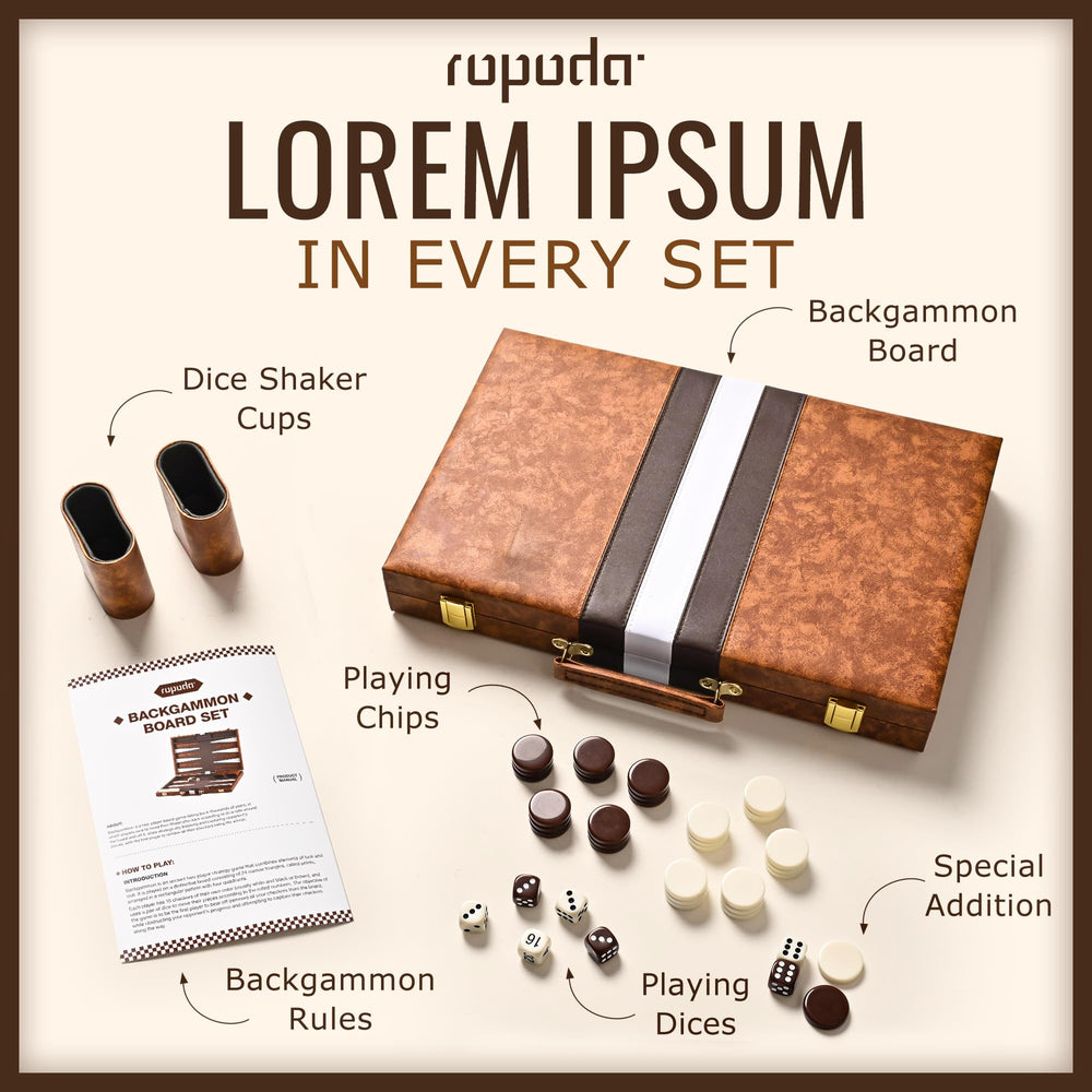 ROPODA leather handles and buckles simplifying carrying and setup