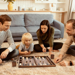 ropoda backgammon wooden pieces closeup highlighting authentic texture