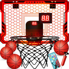 ropoda indoor basketball hoop with 7 LED lights for vibrant game nights