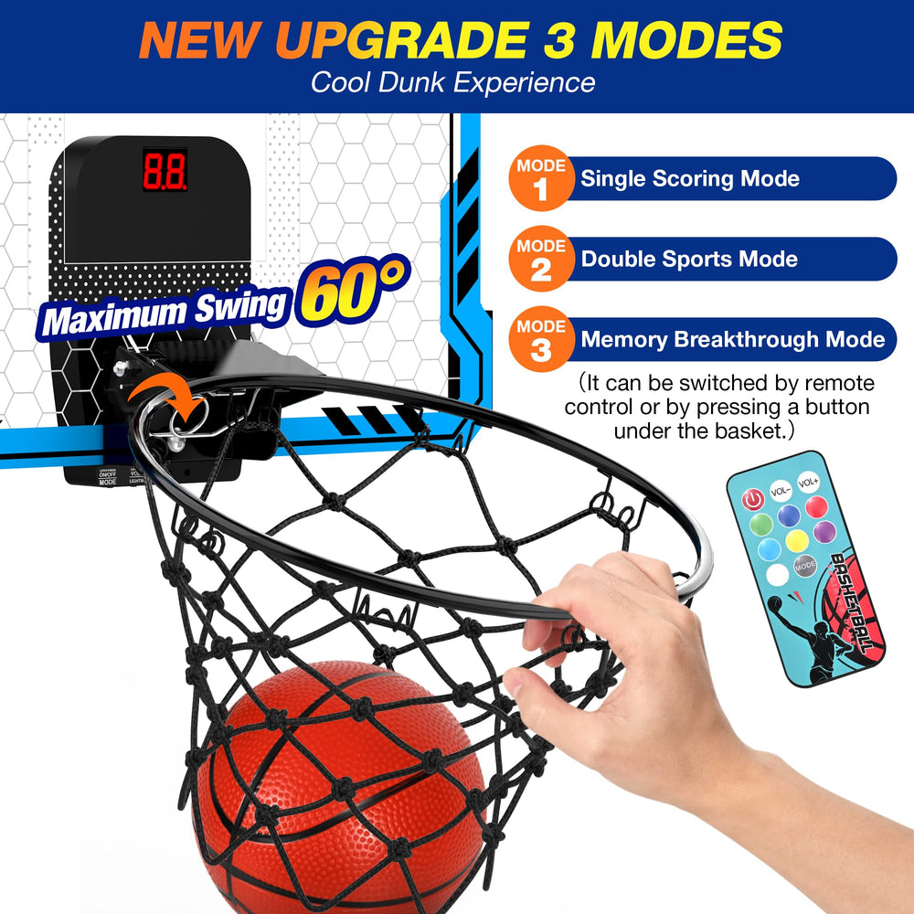 Ropoda mini hoop over the door with four rubber balls for quick, fun practice.