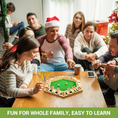 Ropoda Shut The Box six-player table setup for inclusive family fun.