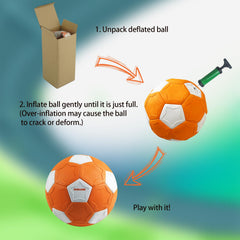 RORLAND Swerve and Curve ball, inflation pump included for precise air and training.