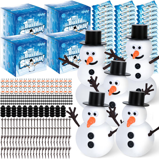 RoseFog snowman kit 48-pack for creative holiday crafting at home.