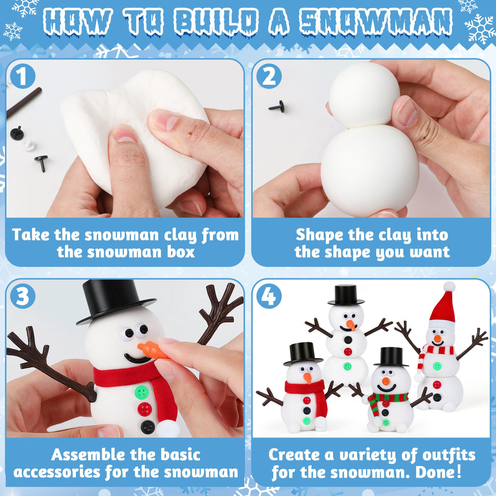 RoseFog snowman scarves complete outfits for cozy winter projects.