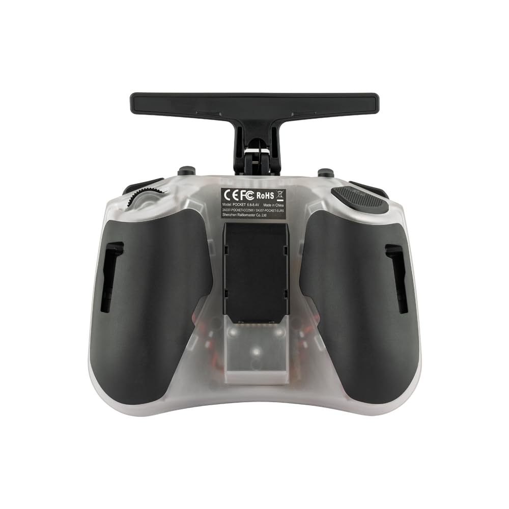 RotorLogic RadioMaster Pocket built-in LED light enhances input visibility.