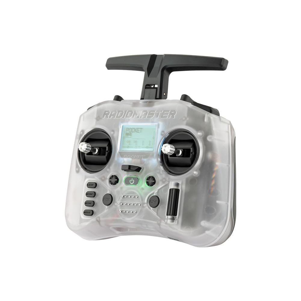 RotorLogic RadioMaster Pocket EdgeTX interface enables quick, customizable control.