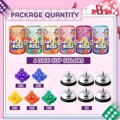 RoundFunny bunco 72 colorful dice for vibrant game nights.