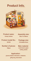Rowood dollhouse kit gift-ready packaging for holidays and birthdays