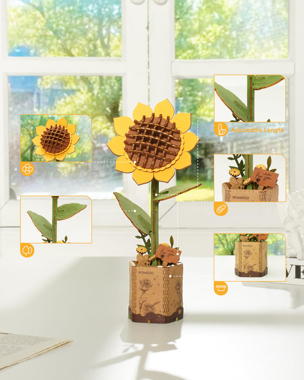 Rowood insect greeting cards included for writable and paintable charm