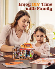 Rowood Miniature House Kit cozy room display enhances living space.