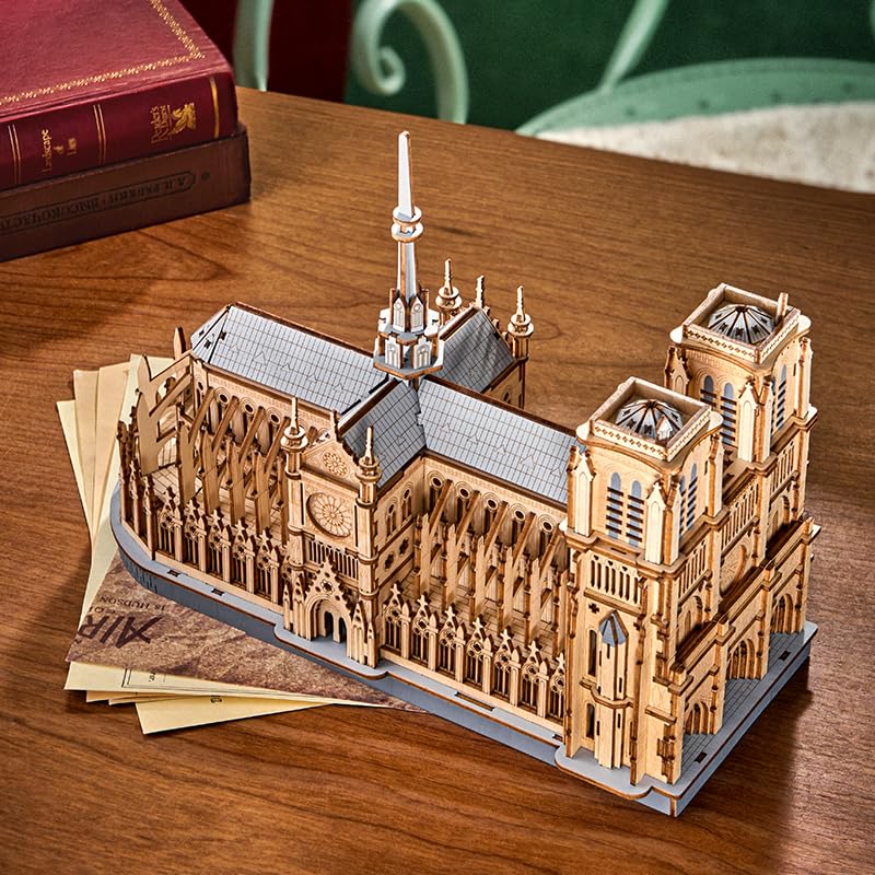 Rowood Notre-Dame Cathedral 3D puzzle eco friendly wooden materials