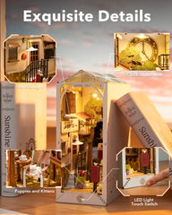 Rowood Sunshine Town LED light detail adding warm ambience to the miniature town