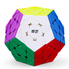 Roxenda Megaminx cube front view with stickerless faces for smooth puzzle play