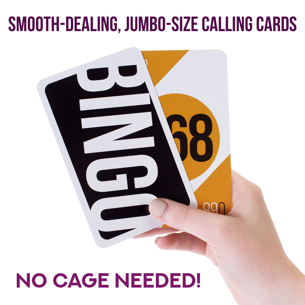 Royal Bingo Supplies large 5-25x3-75 inch cards for easy reading